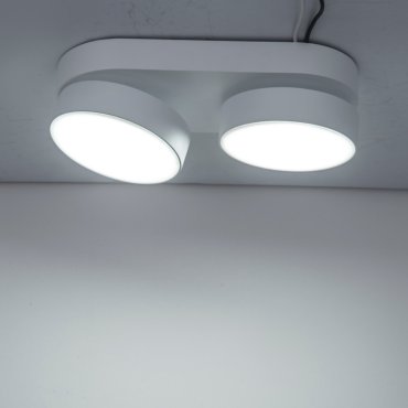 Lutec Stanos - opbouwspot 2L - slimme verlichting - Lutec Connect - 22 x 10 x 5,5 cm - 13,6W LED incl. - dimfunctie via app - 2700K-6500K - wit