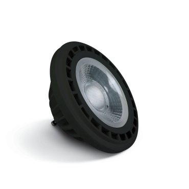 ONE Light R111 GU10 LED - Ø 11,1 x 6,9 cm - GU10 - 13W niet dimbaar - zwart - 3000K
