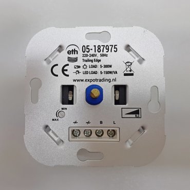 ETH - built-in dimmer - geschikt voor plaat + knop jung/peha/busch/berker/gira blinq