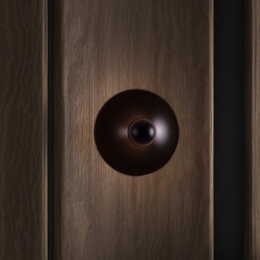 Nova Luce Edem - wandlamp - Ø 25 x 11 cm - 9W LED incl. - zandzwart