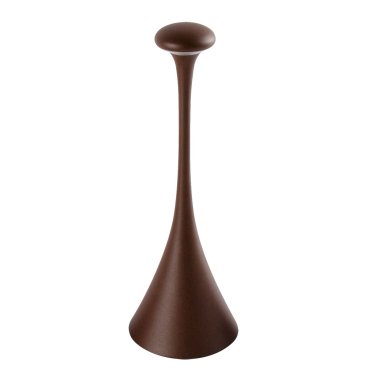 VK lighting Trumpet - oplaadbare tafellamp - Ø 9,9 x 29,2 cm - 2,2W dimbare LED incl. - IP54 - roestbruin