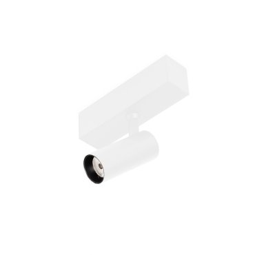 Faro Neso Hole - spot voor magnetische rail - Ø 3,5 x 10 x 16,3 cm - 5W LED warm wit (2700K) incl. - 40° lichtbundel - wit