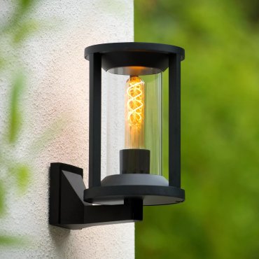 Lucide Cadix - Buiten wandlamp - 16 x 21,5 x27,6 cm - IP65 - zwart