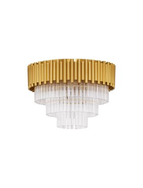 Nova Luce Magnolia - plafondlamp - Ø 50 x 35,5 cm - goud