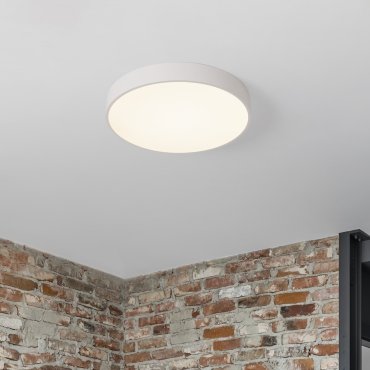 Nova Luce Hadon - plafondlamp - Ø 50 x 7 cm - zandwit
