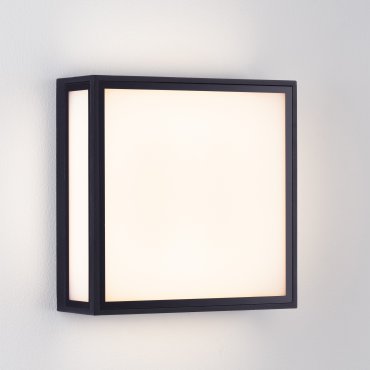 Nova Luce Astral - buiten wand- en plafondlamp - 22 x 22 x 8,7 cm - 16W LED incl. - IP65 - donker antraciet