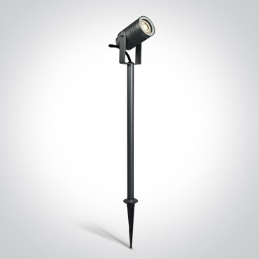 ONE Light GU10 Garden - grondspot op piek - Ø 13,2 x 70 cm - IP65 - antraciet