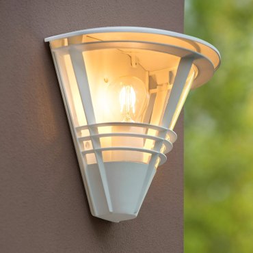 Lucide Livia - buiten wandverlichting - 27 x 17,5 x 25 cm - IP44 - wit