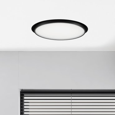 Nova Luce Perfect Profile Trimless - inbouwspot - Ø 400 mm, 475 mm inbouwmaat - 24W dimbare LED incl. - 3000K - zwart