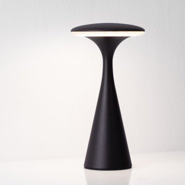 Nova Luce Grigio - oplaadbare tafellamp buiten - Ø 10,1 x 19,7 cm - IP54 - zandzwart