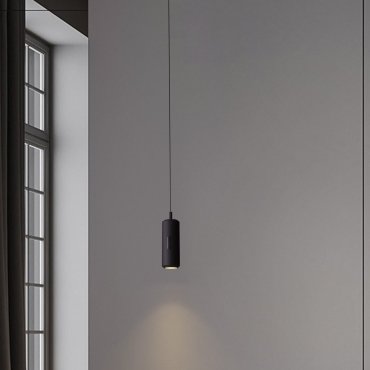 Nova Luce Holm - hanglamp - Ø 13 x 300 cm - 12W dimbare LED incl. - zwart