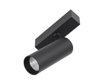 Faro Neso - magnetische railspot - 5 x 11 x 14 cm - 10W LED incl. - zwart