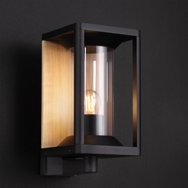 Nova Luce Pacific - buiten wandverlichting - 14,5 x 27,6 x 20,6 cm - IP65 - donker antraciet