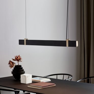 Nordlux Lilt - hanglamp - 115 x 4,3 x 210,2 cm - 3 stappen Moodmaker functie - 27W LED incl. - zwart