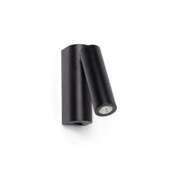 Faro Rob - wandlamp - 3,5 x 15,5 x 11 cm - 3W LED incl. - zwart