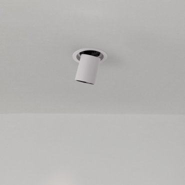 Nova Luce Naruto - inbouwspot - Ø 115 mm inbouwmaat - 20W LED incl. - wit met zwart - warm witte lichtkleur