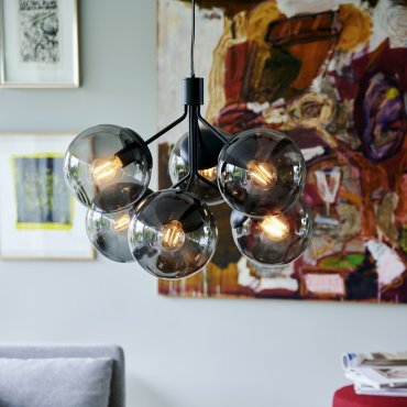 Nordlux Ivona - hanglamp - 62 x 62 x 247 cm - zwart