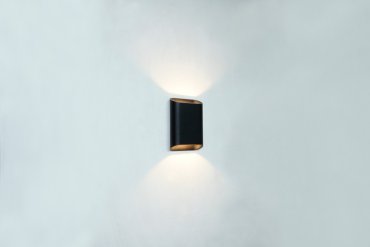 Artdelight Diaz Small - wandverlichting - 4 x 10 x 15 cm - 2 x 3W LED incl. - IP54 - zwart