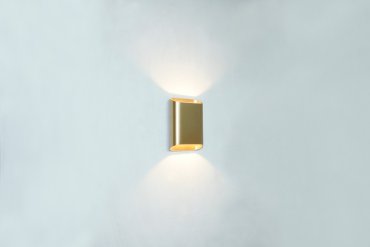Artdelight Diaz Small - wandverlichting - 4 x 10 x 15 cm - 2 x 3W LED incl. - IP54 - warm goud