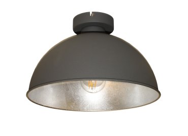 Artdelight Curve - plafondverlichting - Ø 31 x 20 cm - grijs en zilver