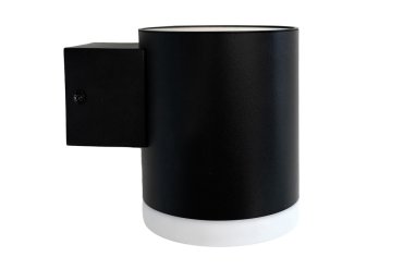 Integral LED True - buiten wandlamp op zonne-energie met sensor - 8 x 10 x 11,5 cm - 1,2W LED incl. - IP65 - zwart