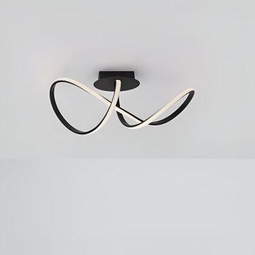 Nova Luce Amara - plafondlamp - 61 x 24,5 x 27 cm - 23W LED incl. - zandzwart