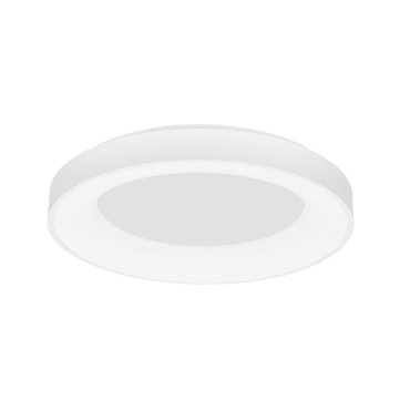 Nova Luce Rando Smart - plafondverlichting - Ø 60 x 9 cm - 50W dimbare LED incl. - Tuya - zandwit