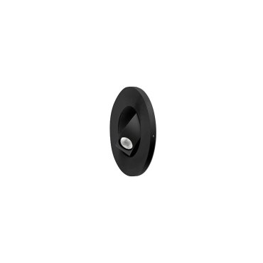 Faro Pukkie - inbouw wandlamp - Ø 115 x 47,8 mm , inbouwmaat Ø 79 mm - 3W LED incl. - zwart