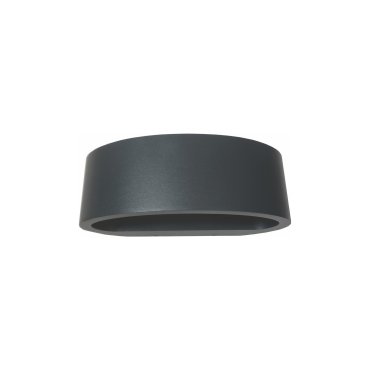 Artdelight Sharp - wandlamp - 19 x 10 x 7 cm - 7,2W dimbare LED incl. - IP65 - antraciet