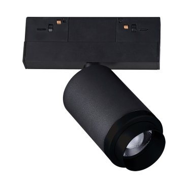 SHOWROOMMODEL - VK Lighting Kona - magnetisch railsysteem - railspot met zoom - 13,9 x 6,1 x 15,3 cm - 10W LED incl. - 1-10V dimbaar - zwart