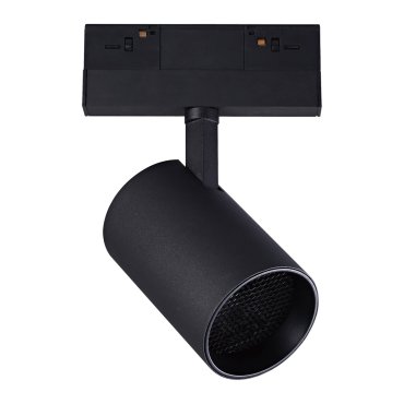 VK Lighting Kona - magnetisch railsysteem - railspot met honinggraat - 13,9 x 7,5 x 17 cm - 17W dimbare LED incl. - zwart