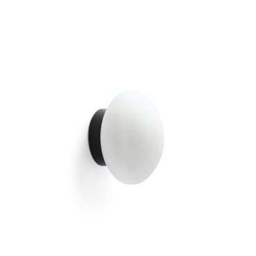 Faro Nubo 150 - wandlamp - Ø 15 x 10,1 cm - 9,7W LED incl. - IP44 - mat zwart en wit