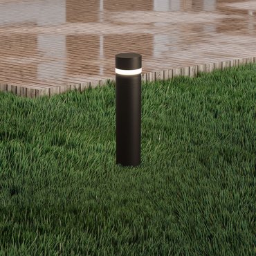 Nova Luce Airy - tuinpaal - Ø 14,5 x 65 cm - 8W LED incl. - IP65 - zandzwart