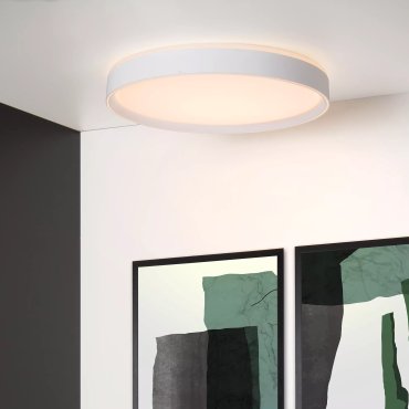 Lucide Nuria - plafondverlichting - Ø 50 x 7,5 cm - 36W LED incl. - 3 stappen dimbaar - wit