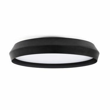 Faro Shoku - plafondlamp - Ø 60 x 9,3 cm - 40W dimbare LED incl. - zwart