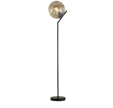 Searchlight Punch - vloerlamp - 30 x 150 cm - zwart en champagne