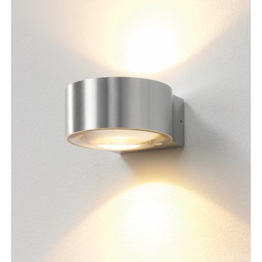 Artdelight Hudson - wandlamp - 10,5 x 11,8 x 6,5 cm - 2 x 4W dimbare LED incl. - IP54 - aluminium