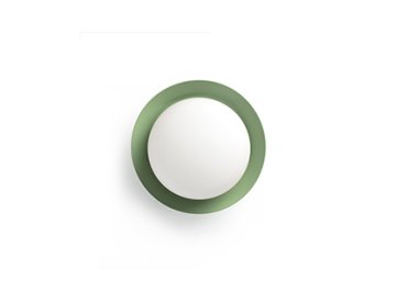 Faro May - plafondlamp - Ø 12 x 8 cm - 4W LED incl. - IP44 - groen