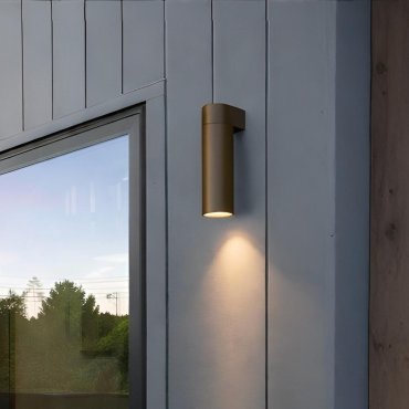 Nova Luce Lusy - buiten wandverlichting - Ø 5 x 20 x 7 cm - 5W LED incl. - IP65 - corten