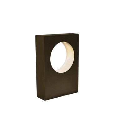 VK Lighting Logia - tuinpaal - 40 x 20 x 49 cm - 6,5W LED incl. - IP65 - grijs