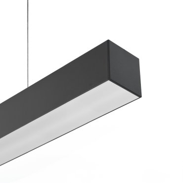 Lichtkoning Line - hanglamp - 5,3 x 5,3 cm profiel - 28,8W LED per meter - zwart