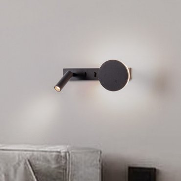 Nova Luce Noima - wandlamp - 28,5 x 10 x 8,5 cm - 9W LED incl. - zandzwart