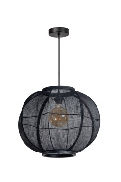 ETH Fabric - hanglamp - Ø 48 x 300 cm - zwart