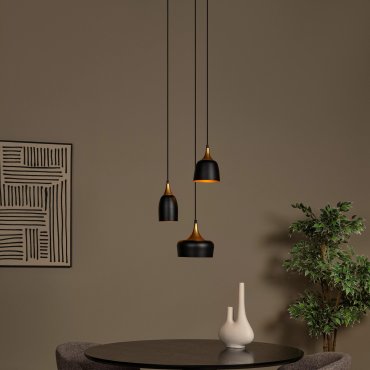 Lucide Chayanne - hanglamp - Ø 30 x 156,5 cm - zwart
