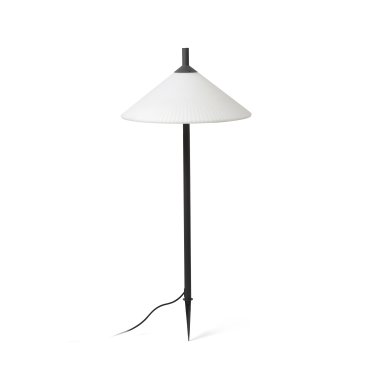 Faro Saigon - grondspot op piek met stekker - Ø 55 x 135 cm - IP65 - mat wit