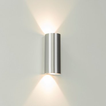 Artdelight Brody2 - wandlamp - 7,2 x 7,2 x 18 cm - 2 x 4W dimbare LED incl. - IP54 - aluminium