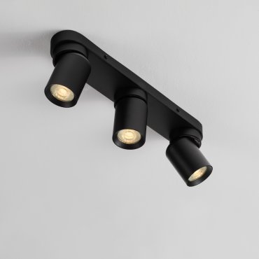 Nova Luce Amecy - opbouwspot 3L - 39 x 12,5 x 6,5 cm - zandzwart