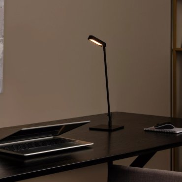 Lucide Lavale - tafellamp - 27,2 x 13 x 42,3 cm - 3W LED met dimfunctie incl. - zwart