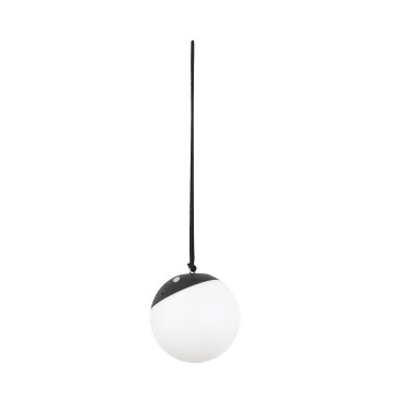 Faro Voila - draagbare lampen - 20 x 20 x 19 cm - 2W RGB LED incl. - IP44 - donkergrijs en opaal