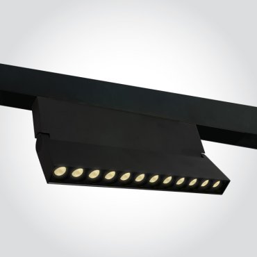 ONE Light magnetisch railsysteem MINI &amp; MIDI - kantelbare linear - railspot - 24,8 x 2,5 x 12 cm - 20W LED incl. - zwart
